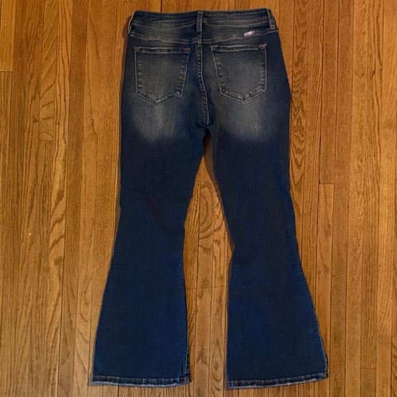 KanCan Dark Blue Distressed Flare Jeans - Picture 5 of 7